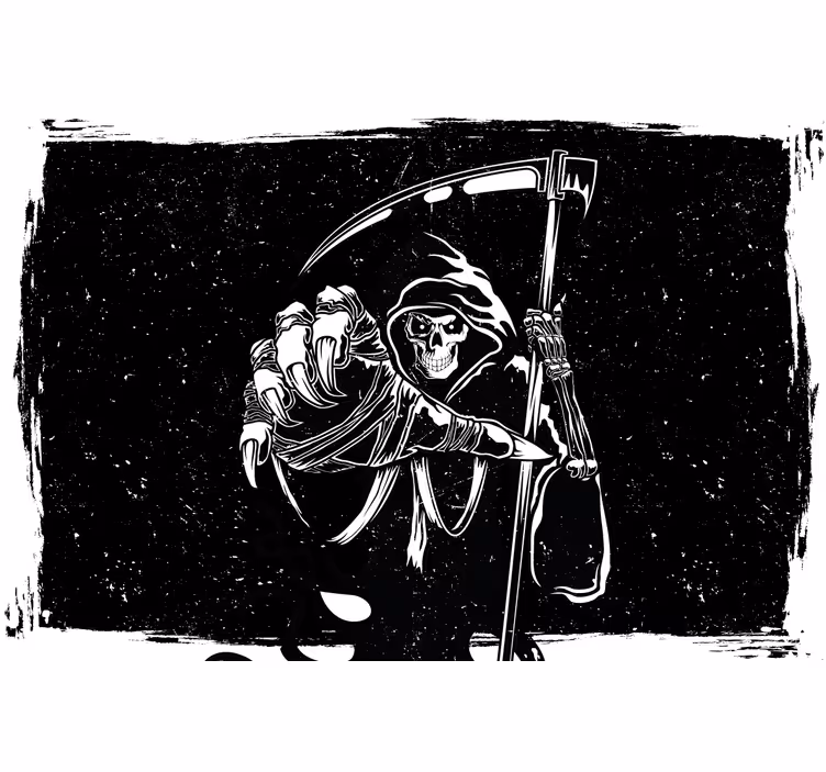Black blind evil silhouette original decal - TenStickers