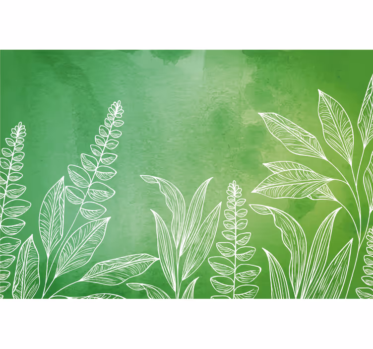 Green blind in original green with leaves - TenStickers