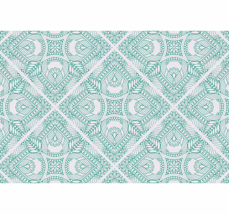 Green blind decorative pull tile - TenStickers