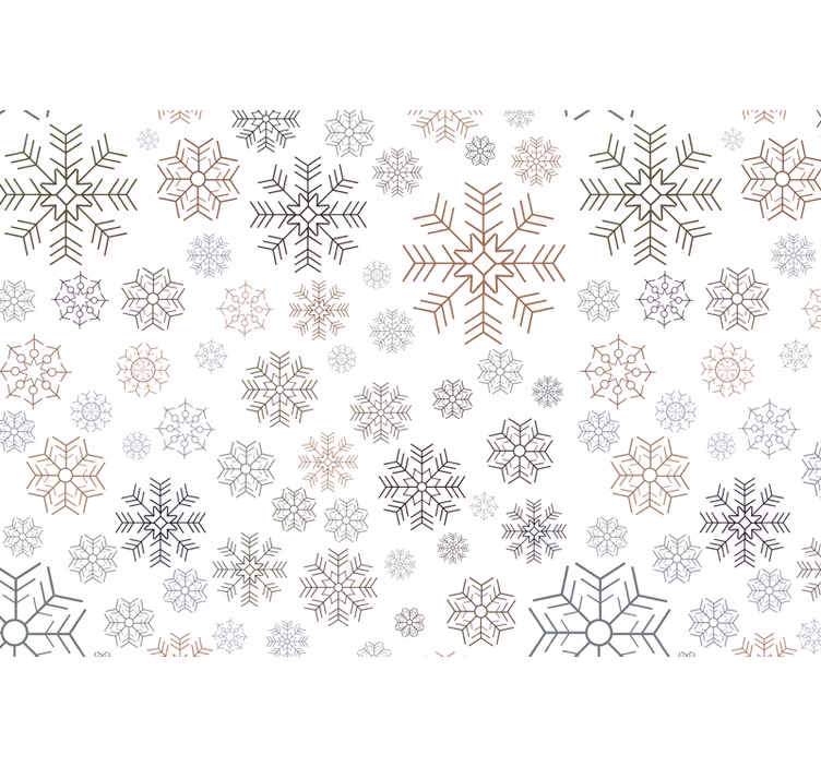 Grey blind with snowflake patterns - TenStickers