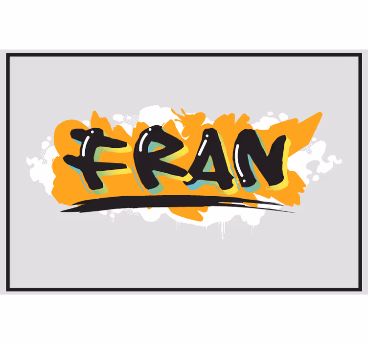 Grey blind in urban style colorful graffiti - TenStickers