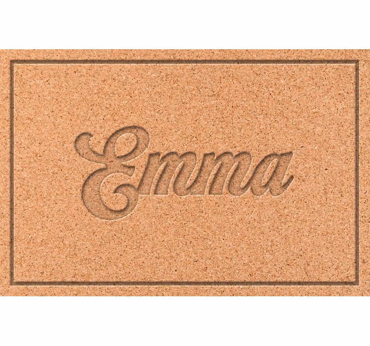 Beige blind personalised cork tablecloth - TenStickers