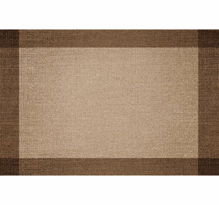Beige blind brown placemat with border - TenStickers