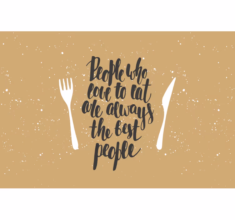 Beige blind for those who love to eat best - TenStickers