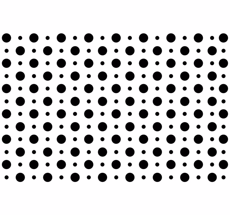 Black blind simple dots design - TenStickers