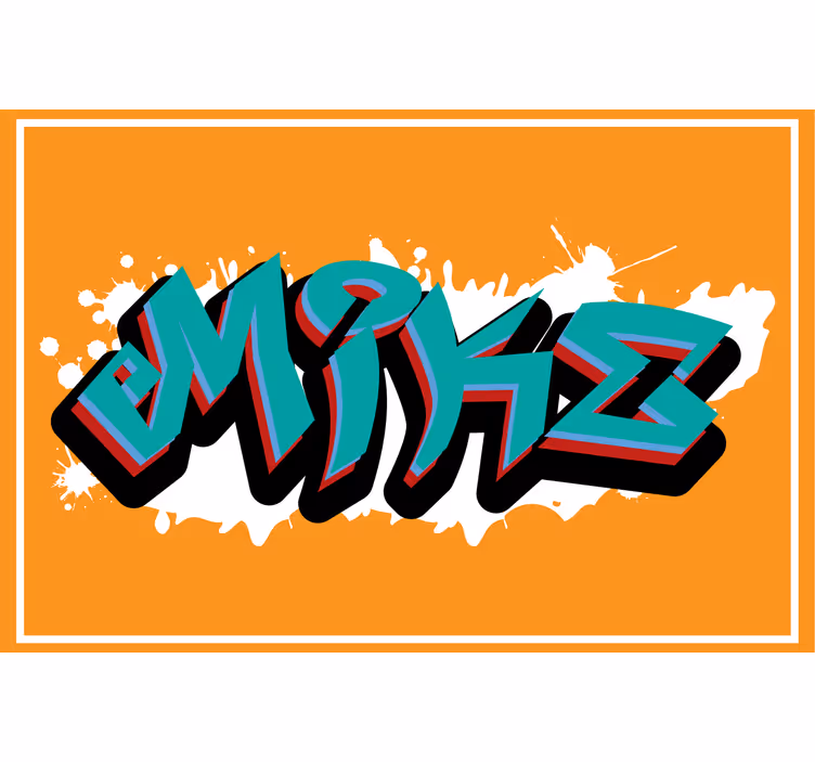 Orange blind wild style king graffiti - TenStickers