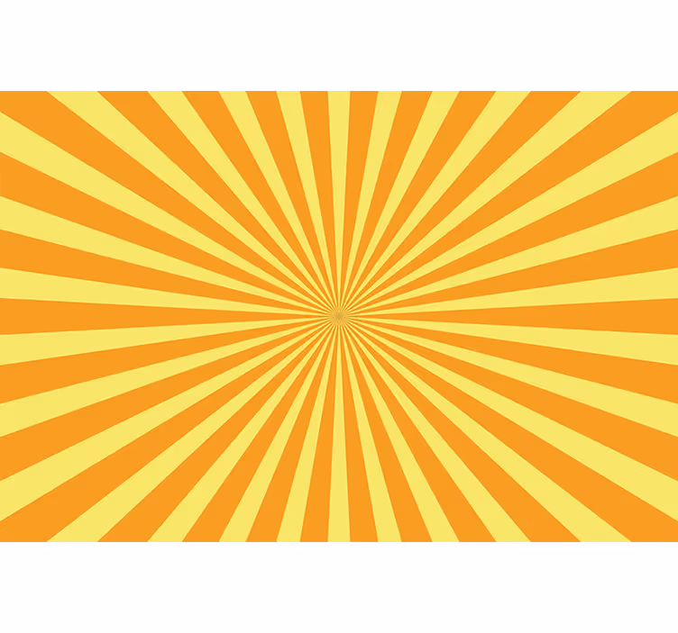 Orange blind abstract sunset in orange hues - TenStickers