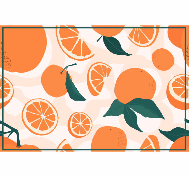 Orange blind tangerine segments - TenStickers