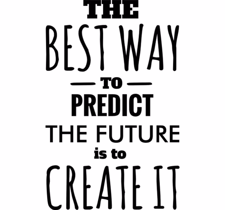 Office blind predict future decorative vinyl - TenStickers