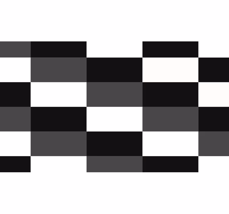 Office blind in white, gray, and black rectangles - TenStickers