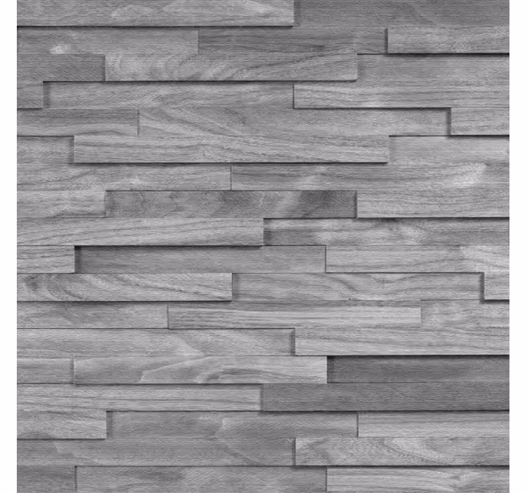 Office blind with large wood plank texture - TenStickers