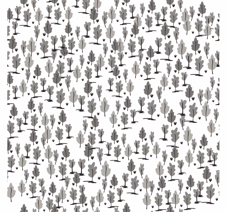Living room blind little trees kinfolk pattern - TenStickers