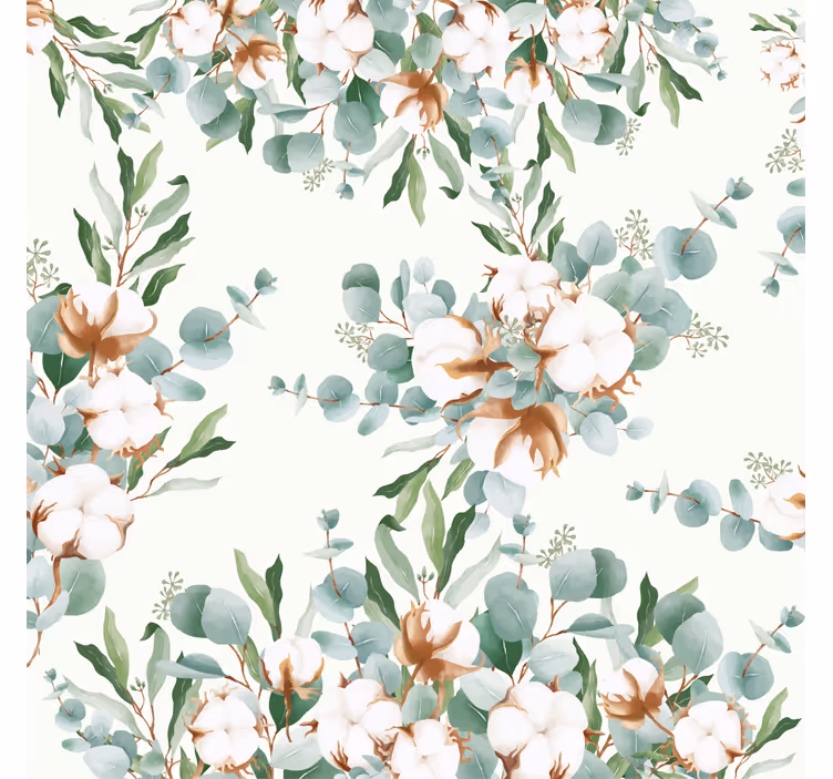 Living room blind in shabby chic cotton design - TenStickers