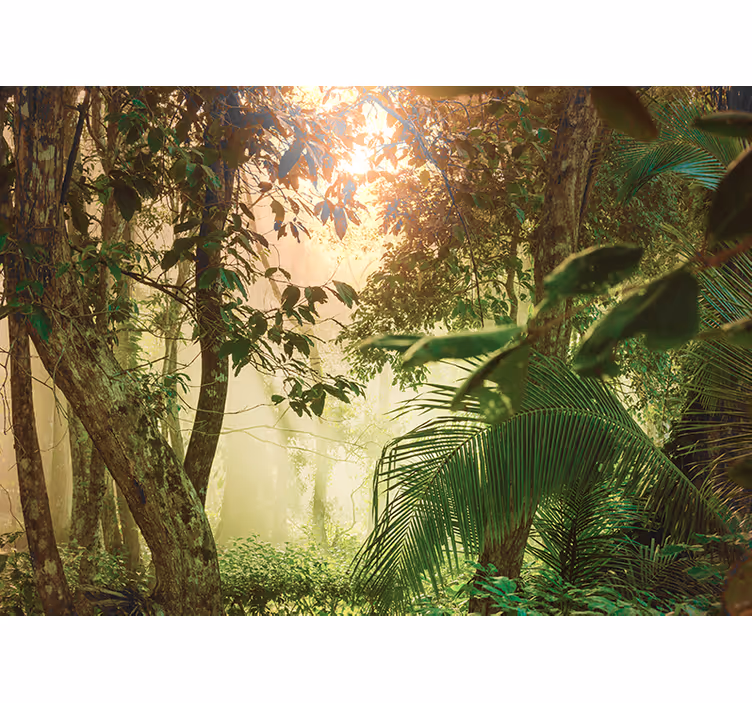 Bedroom blind inspired by amazonian life - TenStickers