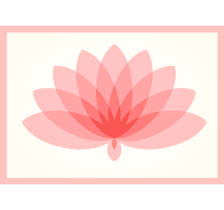 Bedroom blind lotus single flower - TenStickers