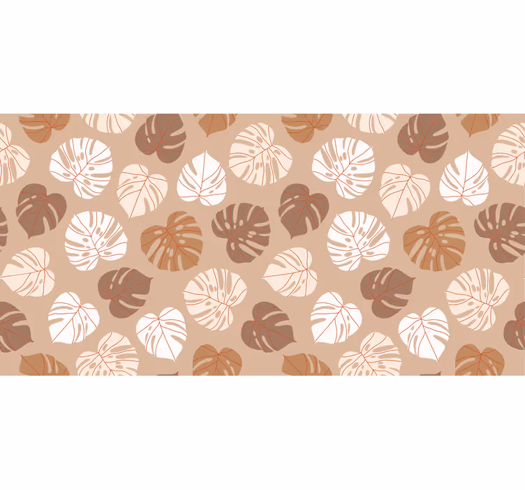Beige tropical plants bedroom blind - TenStickers