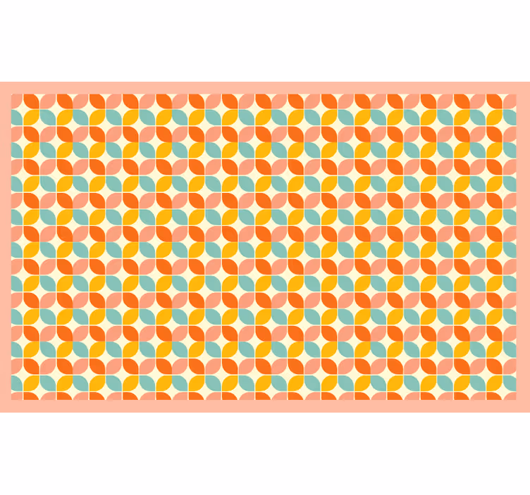 Bedroom blind in multicolored squares - TenStickers