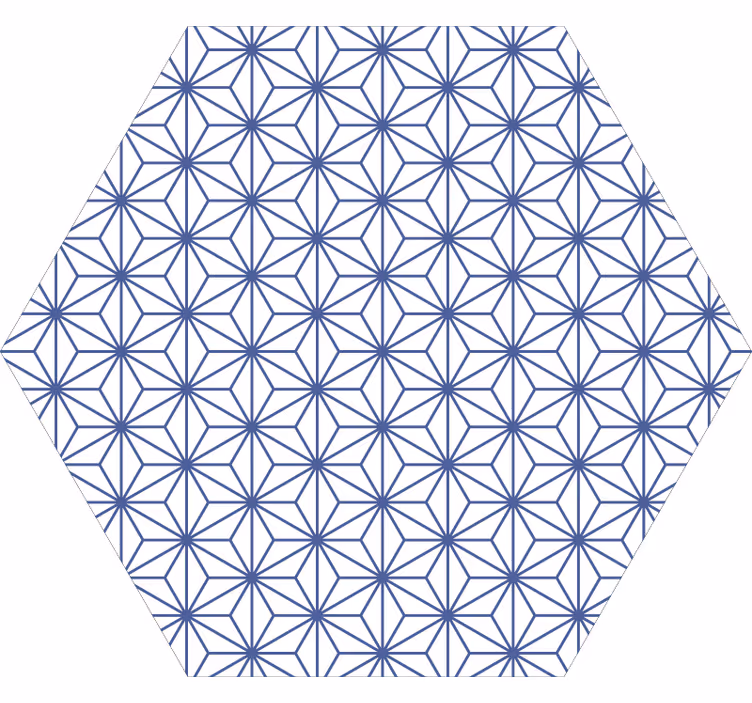 Bedroom blind in blue star tiles - TenStickers