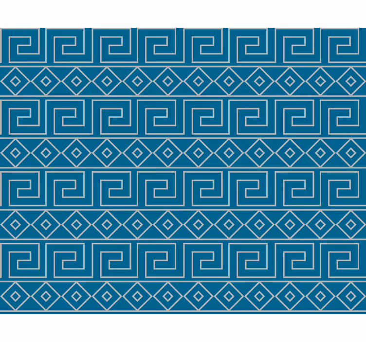 Bedroom blind with greek key design - TenStickers