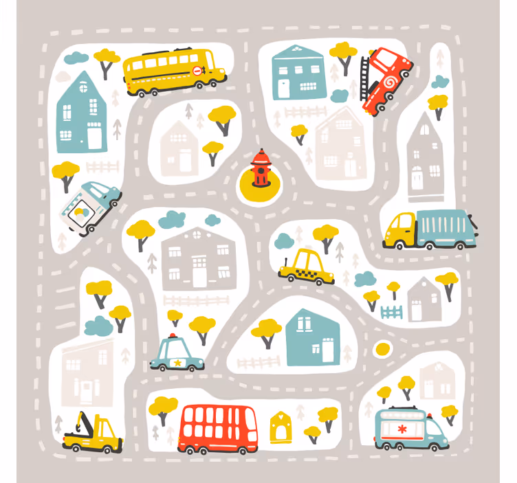 Children's blind in urban nordic style - TenStickers