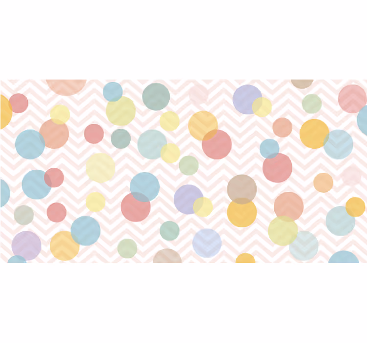 Childrens blind colorful polka dot chevron - TenStickers