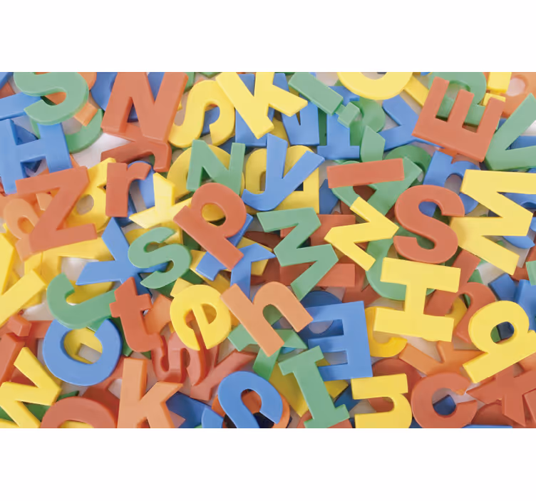 Childrens blind with colorful alphabet play surface - TenStickers