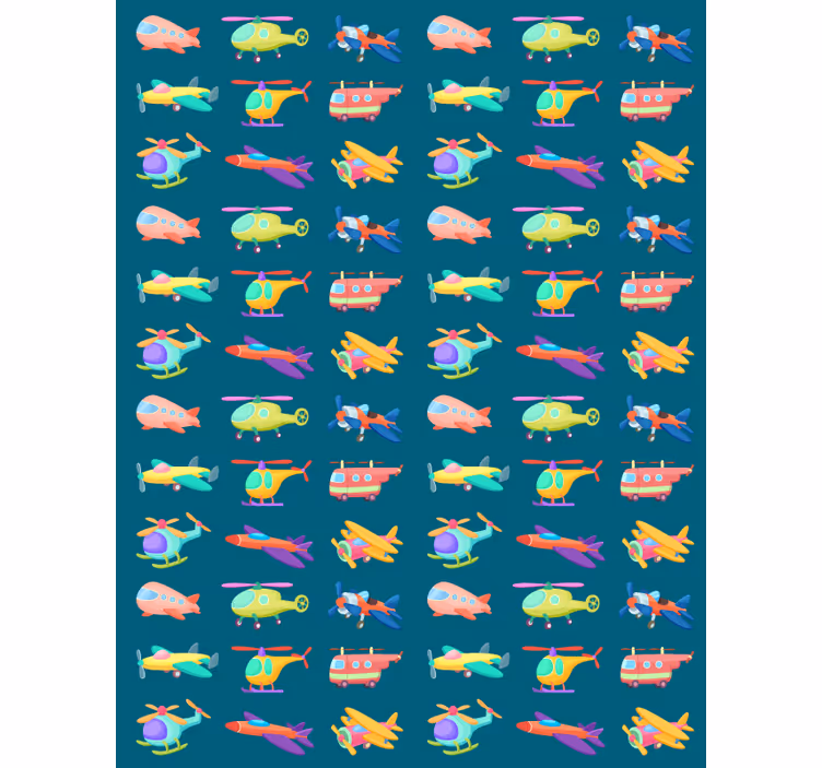 Childrens blind with colorful planes and aircraft - TenStickers
