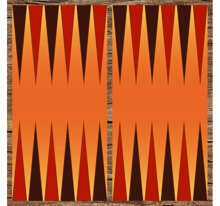 Childrens blind backgammon game vinyl rug - TenStickers