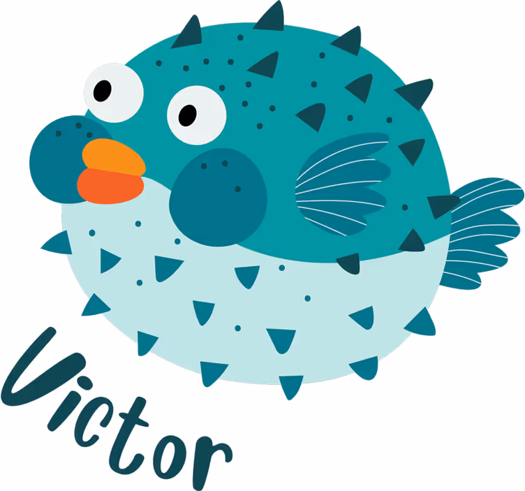 Children's blind with balloon fish design - TenStickers