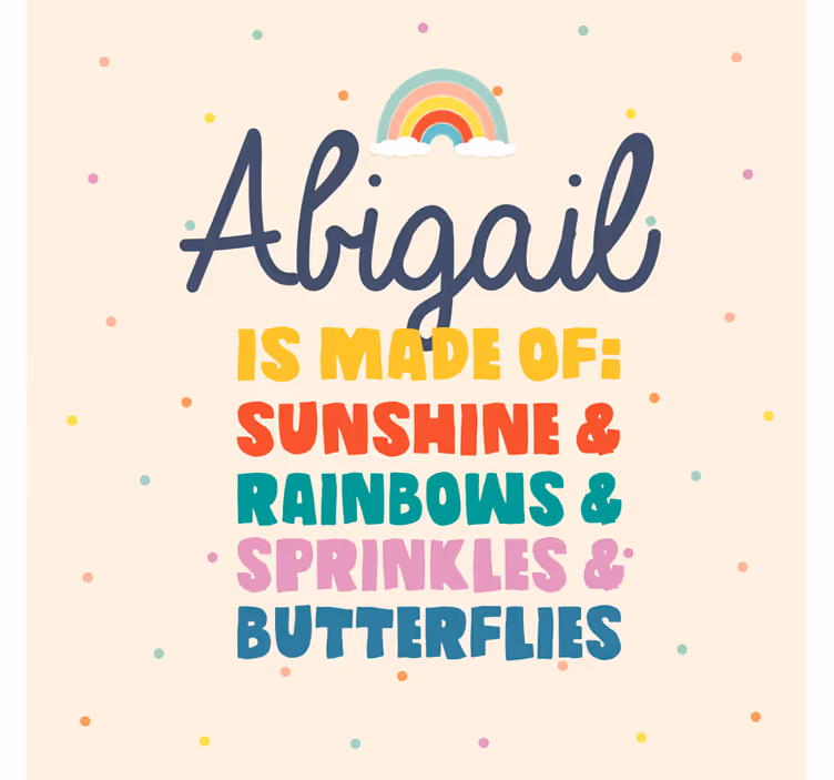 Childrens blind made of sunshine and rainbows - TenStickers
