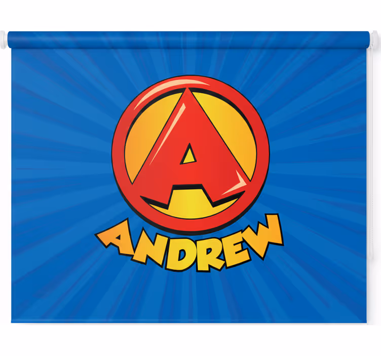 Children's blind with super initial letter design - TenStickers