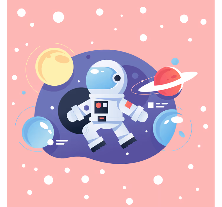 Children's blind with cartoon spaceman designs - TenStickers