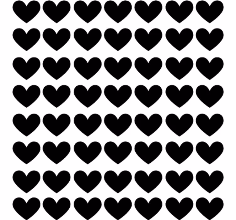 Teenage roller blind heart polka dot vinyl - TenStickers