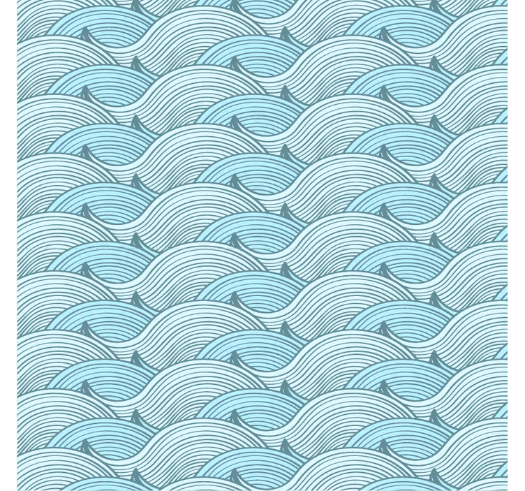 Teenage roller blind wave pattern - TenStickers