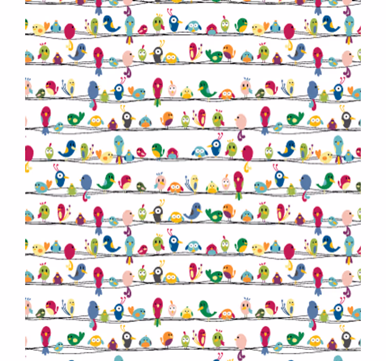 Teenage roller blind bird pattern furniture vinyl - TenStickers