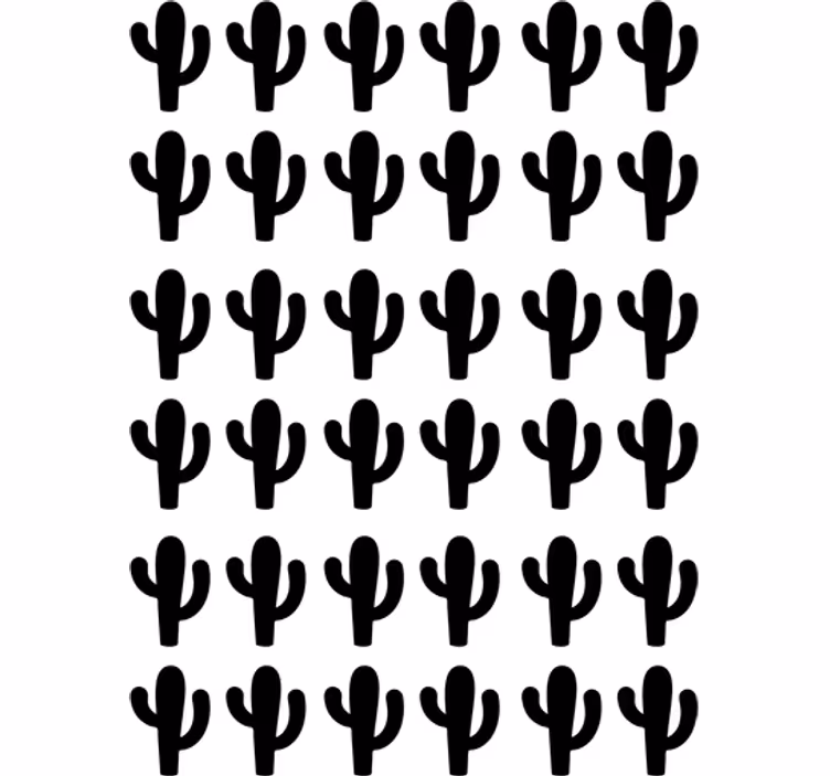 Teenage roller blind cactus stickers - TenStickers