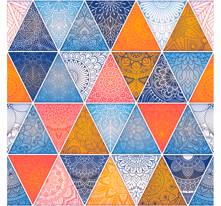 Teenage roller blind geometric mandala - TenStickers