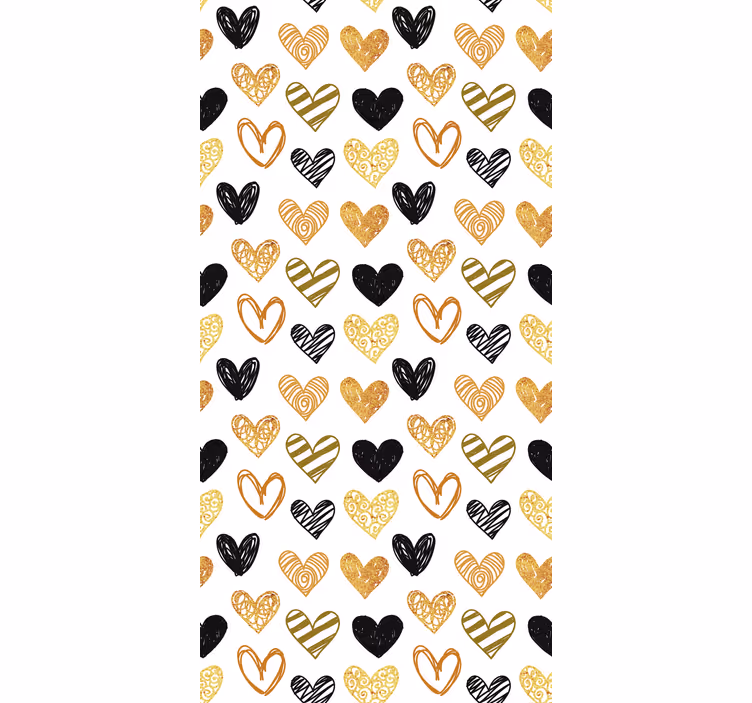 Teenage roller blind heart pattern - TenStickers