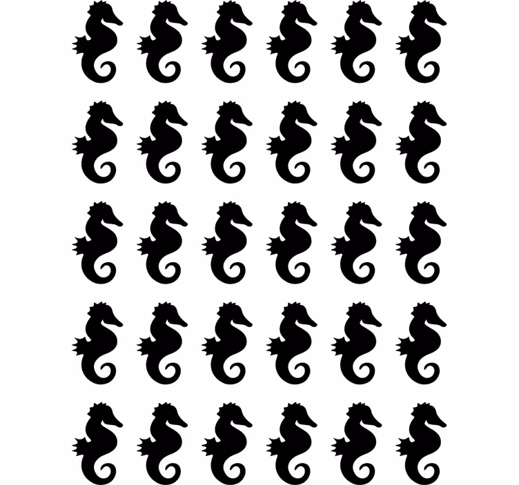 Teenage roller blind seahorse design - TenStickers