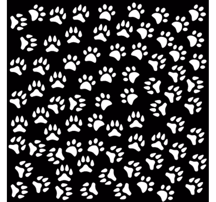 Teenage roller blind animal paw print vinyl - TenStickers