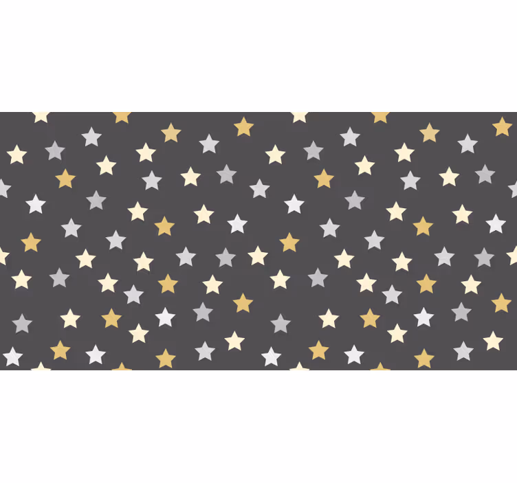 Teenage roller blind with golden star design - TenStickers