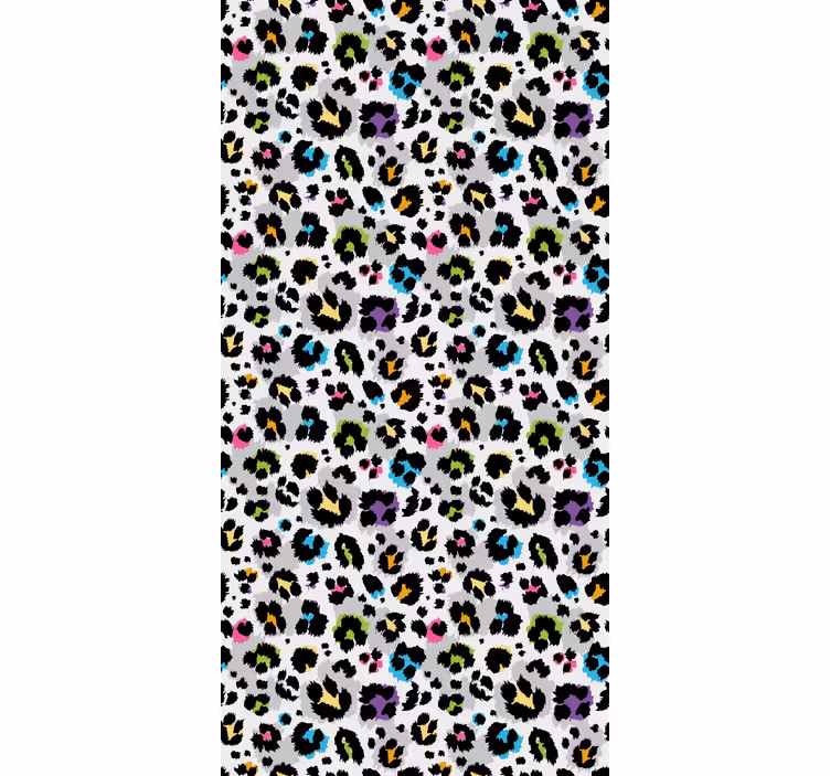 Teenage roller blind with colorful spots on white - TenStickers