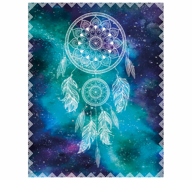 Teenage roller blind dreamcatcher design - TenStickers