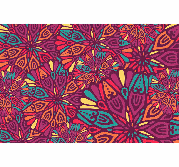 Teenage roller blind in pinkish mandalas - TenStickers