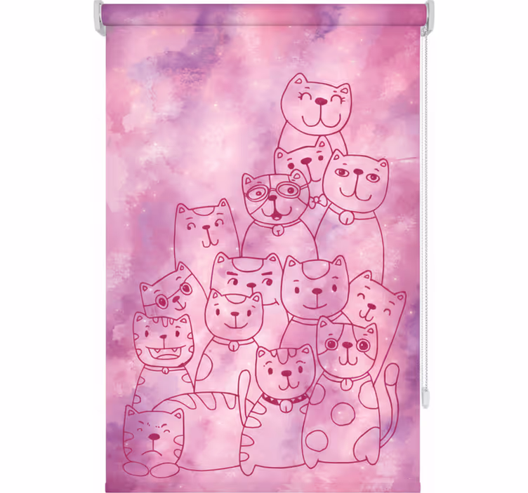Teenage roller blind cosmic cat - TenStickers