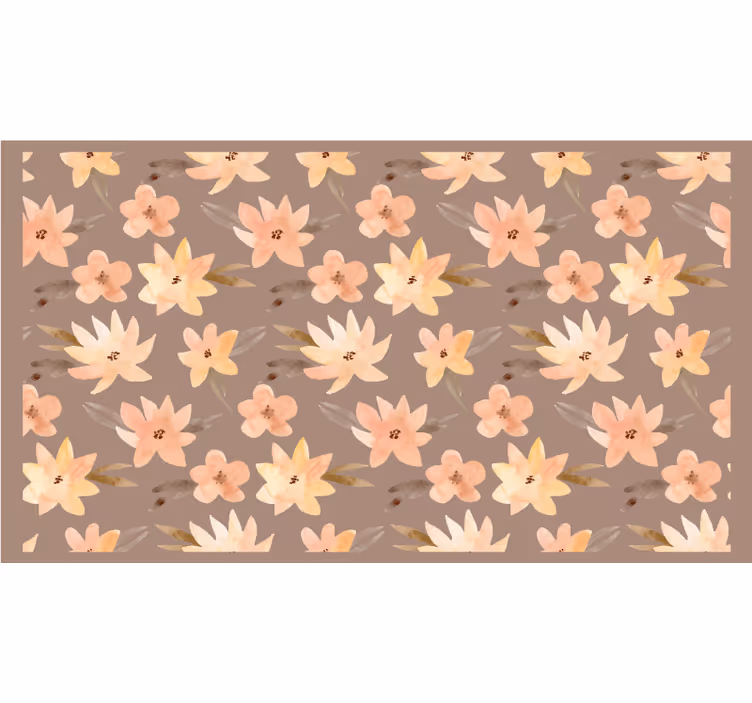 Beige blind aquarella flowers in pastel colors - TenStickers
