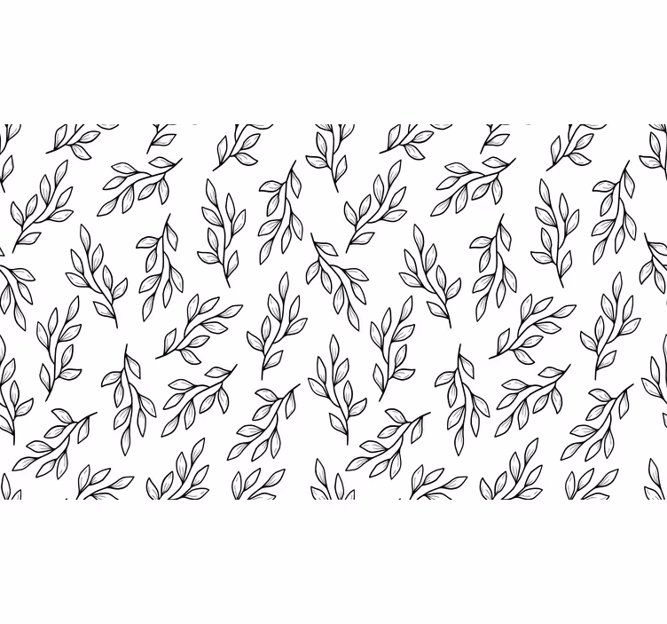 White blind with black and white slim branches - TenStickers
