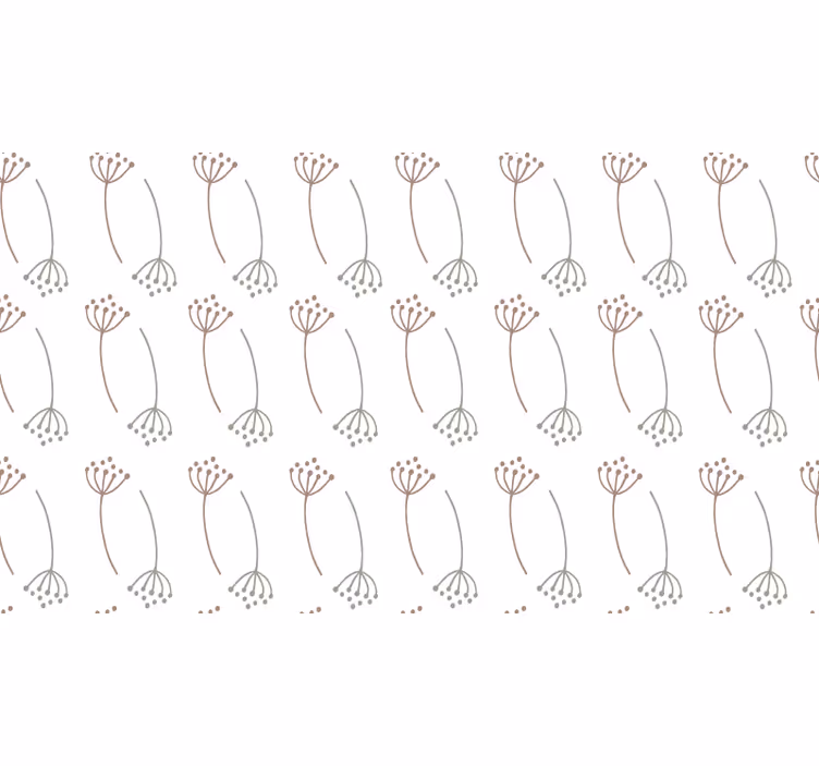 White blind with pastel dandelion design - TenStickers