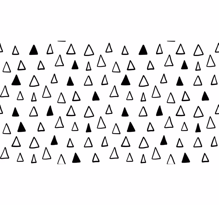 White blind small nordic triangles - TenStickers