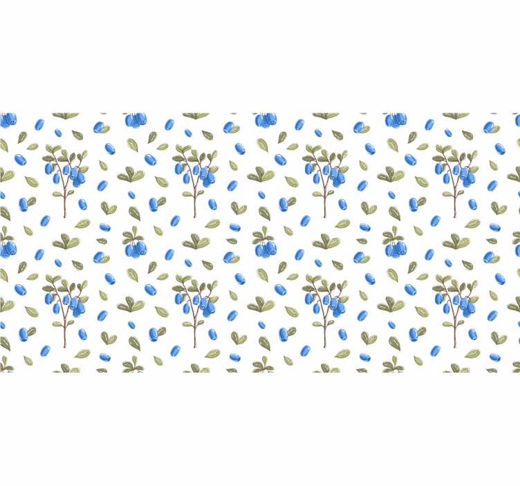 White blind floral botanical watercolor pattern - TenStickers